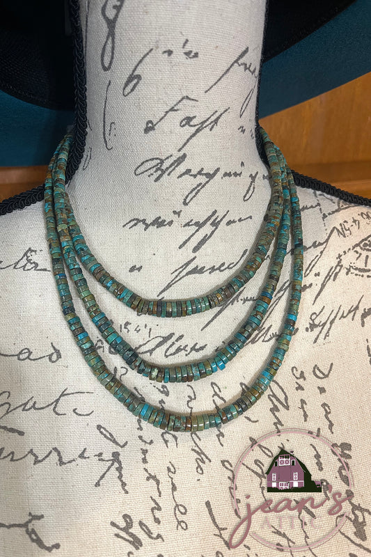 18" Turquoise Graduated Necklace