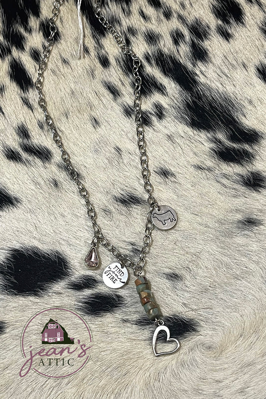 Charm Necklace with Custom Stamps