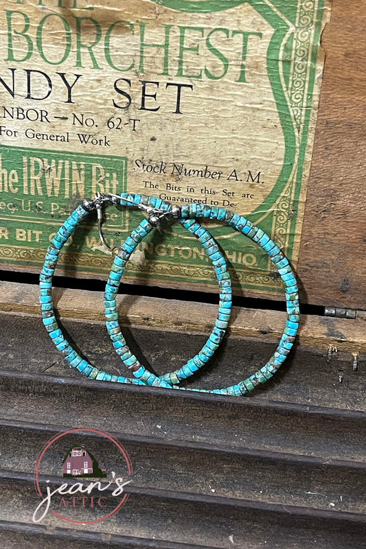 Turquoise Hoop Earring